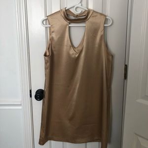 Von Maur champagne dress